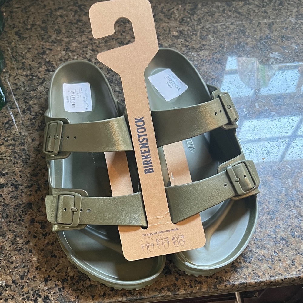 Birkenstock Khaki Double Strap Sandals